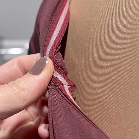 Tiger Mist Fitted Mini Plum Dress - Picture 6 of 6